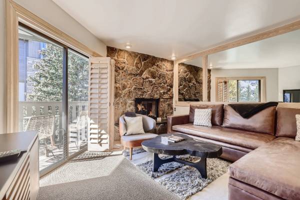 The interior of a Vail rental condo