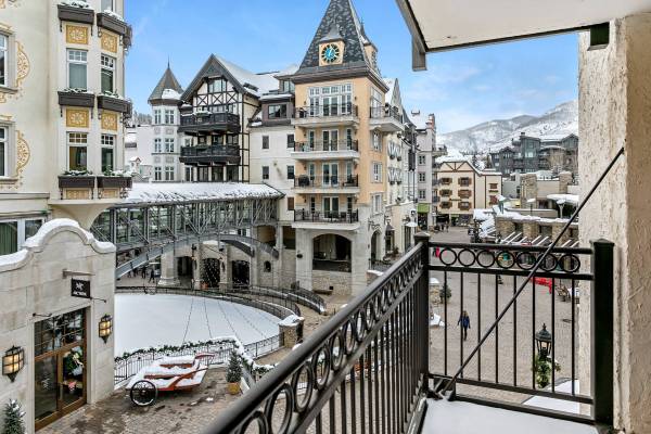 A view of Lionshead from a condo rental