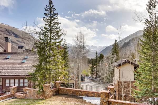 Mountain view from a Vail rental