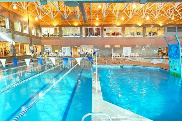 Swimming pool at the Avon Rec center