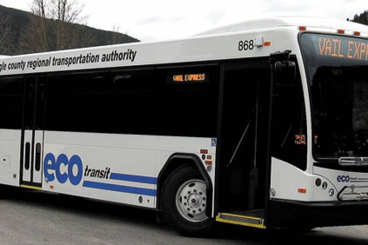 Eco bus in Eagle County, CO