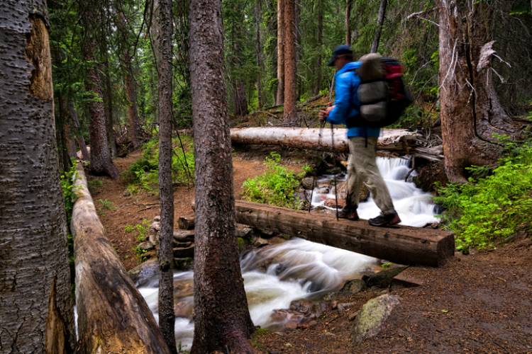 Hiker in Vail, CO