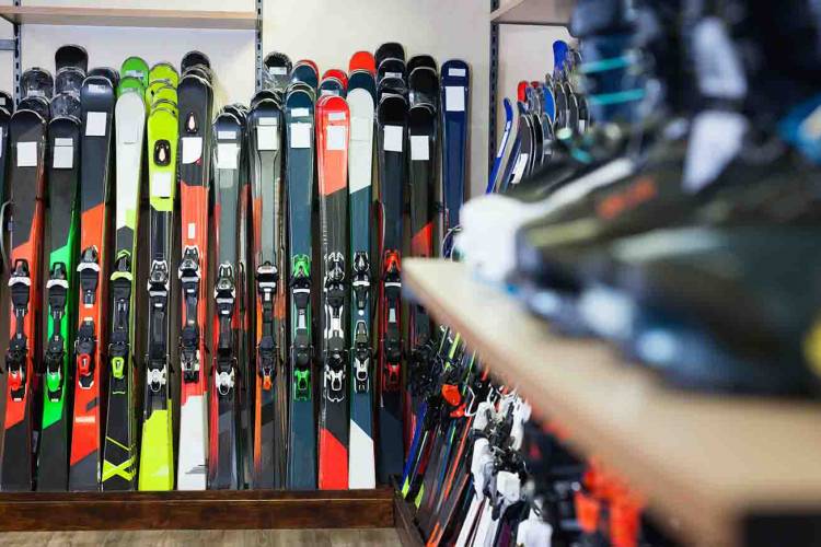 Ski rental shop