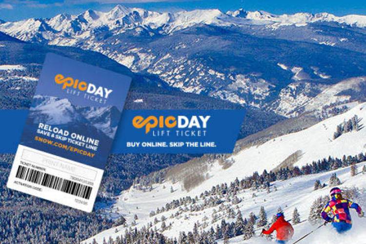 Lift tickets for Vail mountain in Colorado