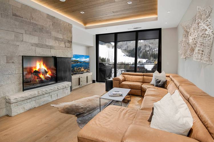 Living room of Altus 205, a Vail Village condo rental
