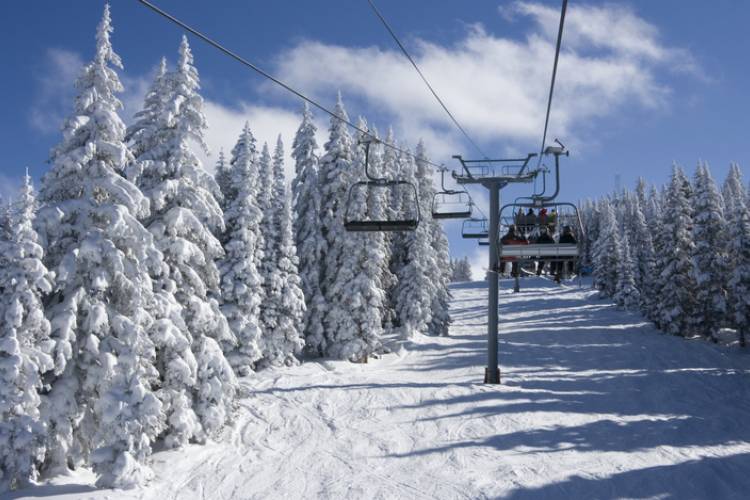 A ski lift in Vail, Colorado