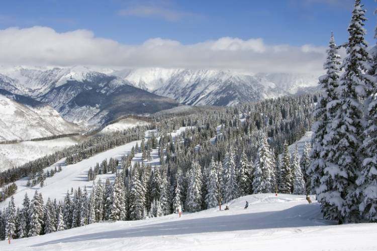 A ski run in Vail