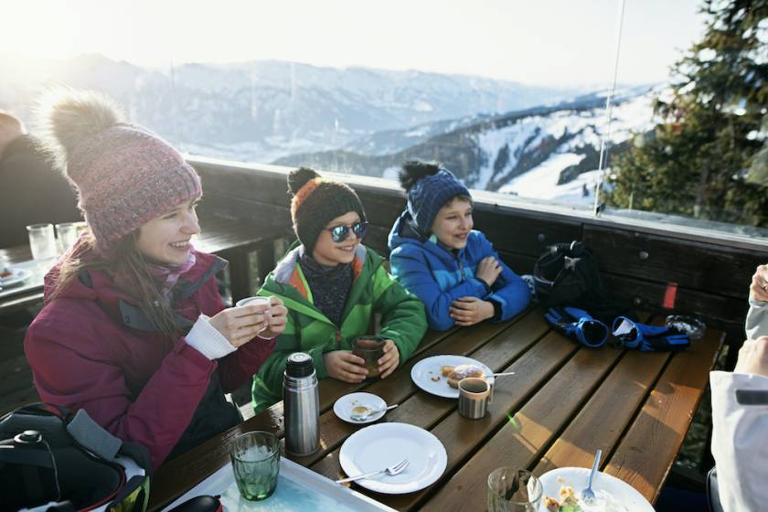 family apres ski in beaver creek